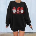 thumbnail image 1 of Babysbule Chemises de Noël pour Femmes Mode Décontractée Manches Longues Imprimé Chandail en Molleton Dames Liquidation Hauts Mode, 1 of 9