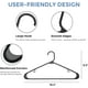 thumbnail image 2 of Perchas de plástico Perchas para ropa Perchas tubulares duraderas para camisas Perchas para abrigos, delgadas y que ahorran espacio, perchas resistentes ideales para lavandería y uso diario, 2 of 7