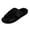 Black, variant on Cross Strap Fuzzy Slide Slippers for Women Open Toe Fluffy Indoor House Bedroom Slippers Comfy Wide Fit Large Size Warm Gifts for Women, White, 6
