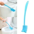 thumbnail image 2 of 15" Double Sided Toilet Brush - Long Handle Bowl Scrub Brush with 2 Cleaning Heads for Deep Corner Cleaning (3 Colors Available), 2 of 6