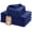 Indigo Blue, variant on Native Fab Set of 6 Cotton Kitchen Dish Towels 16x26 Absorbent Durable Washable, Tea Towels, Dish Cloths, Bar Towels, Cleaning Towels, Kitchen Towels with Hanging Loop, Light Blue