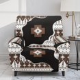 thumbnail image 2 of Kuiaobaty Aztec Print Recliner Chair Cover Large Reclining Sofa Slipcover Easy Installation Recliner Couch Cover Breathable Reclining Slipcover with Elastic Bottom for Pets, 2 of 8