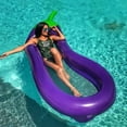 thumbnail image 3 of Hamaca flotante, balsas inflables, piscina, sofá de aire, silla flotante, cama, tumbado sobre ella, todo el cuerpo está sumergido 250*105*20cm, 3 of 5