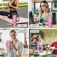thumbnail image 7 of Modern 40oz Tumbler– Stainless Steel Insulated Tumbler with Handle and Straw, Large Capacity Travel Cup for Hot & Cold Drinks, 7 of 7