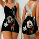 thumbnail image 4 of Mini vestido pijama falda lazo nudo vestidos de fiesta superficie satinada Minnie Mouse Disney Mickey moda mujer verano 2024 mujeres elegantes, 4 of 5