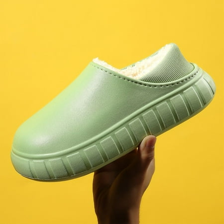 

Alueeu Women s slipper Women Flat Shoes Keep SlipOn Men Slippers Men Furry Slippers Home Shoes Warm Women Women s Slipper