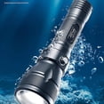 thumbnail image 4 of Linterna LED de buceo profesional subacuática resistente al agua hasta 80 m, luz de buceo con 3 modos de iluminación para actividades de buceo, iluminación de festivales, bombilla L2, de una a dos, 4 of 4