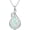 Silver-Infinity Opal Necklace, variant on Opal Necklace for Women - Teardrop Pendant Necklace, Infinity Twist Jewelry Gifts for Wife Girlfriend Mom