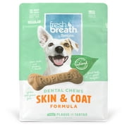 Fresh Breath by TropiClean Large Breed Dental Chew Skin and Coat - Regular Chews, 11 Oz