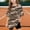 Brown, variant on Girls T-Shirts Crewneck Camouflage Print Tees Short Sleeve Summer Loose Casual Tops Gray Size 12