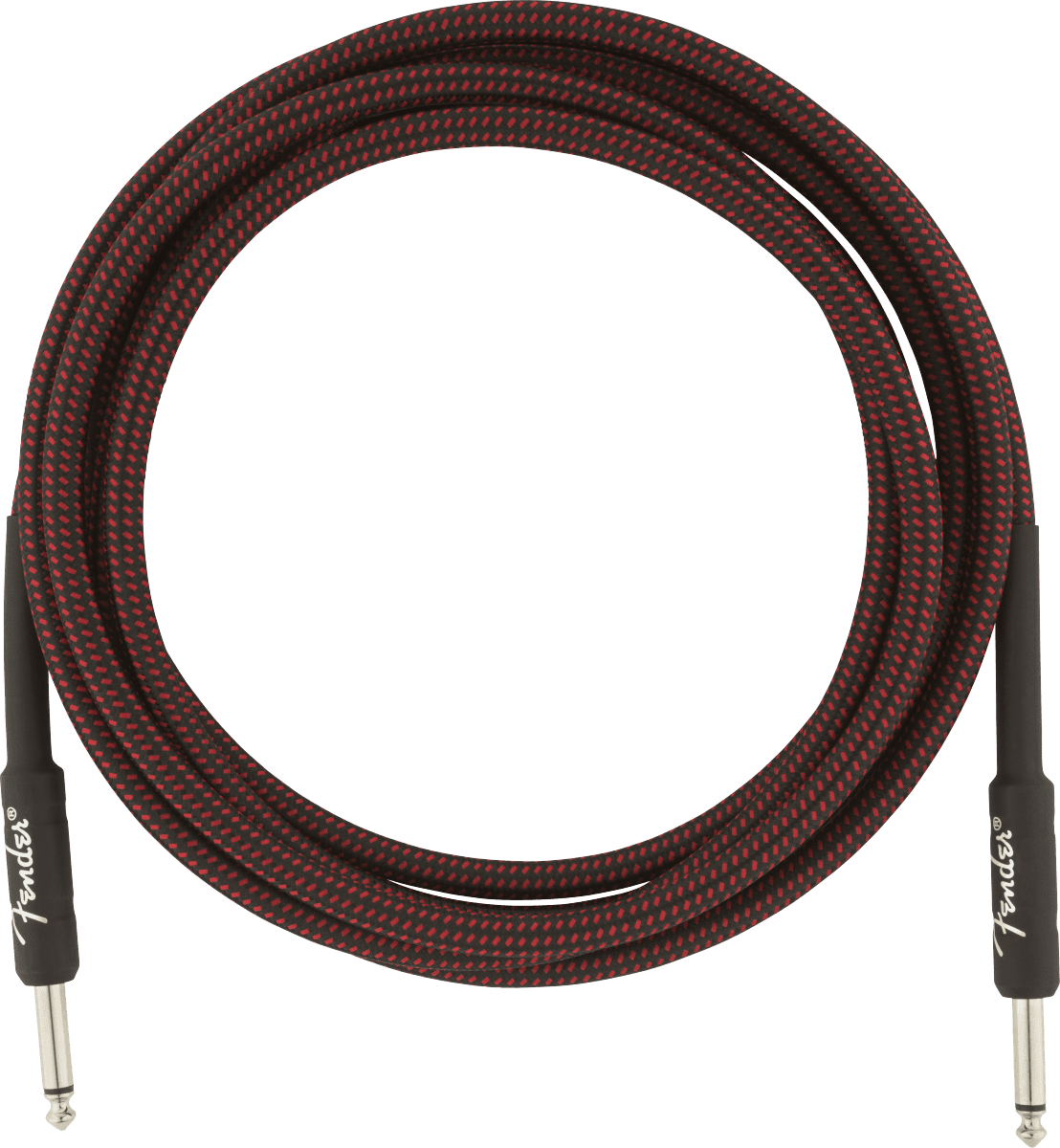 Fender Professional Series Instrument Cables, 10', Red Tweed