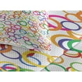 thumbnail image 3 of Ambesonne Summer Quilted Coverlet 3 Pcs, Colored Geometric Circle, King Size, Lavender Salmon, 3 of 4