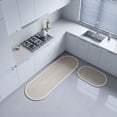 thumbnail image 7 of SLYNSHome Floor Rug 2 Piece Oval Kitchen Mat With Non Slip Backing, Quick Dry Easy Clean Linear Pattern Runner Carpet For Home Floor Decor, 7 of 7