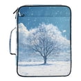 thumbnail image 2 of Haosy Accordion File Organizer Zipper Binder 500 Sheet 6-Tab Expanding File Folder Multi-Pocket 1.2 Inch 3 Ring Snow-covered Tree in Winter, 2 of 7
