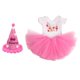 thumbnail image 4 of Vestido de muñeca americana Vestido Y Sombrero De Cumpleaños De Moda Para Muñeca Americana De 18 Pulgadas Dress Up Pink Magideal Vestido de muñeca americana, 4 of 6