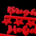 thumbnail image 4 of EIGTHTAIL Red Felt Message Board Letters Christmas Style Felt Letterboard Letters Drawstring Bag Felt Board Letter for Decorations, 4 of 7