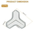 thumbnail image 2 of Uxcell Corner Protectors 12Pcs Table Corner Protectors Furniture Corner Guard and Edges Bumpers(T-shaped, Grey), 2 of 6