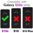 thumbnail image 2 of Phone Case for Samsung Galaxy S10e with Tempered Glass Screen Protector and Card Holder Wallet Cover Stand Flip Leather Cell Accessories Glaxay S 10e Gaxaly 10se Galaxies Se10 Cases Women Rose Gold, 2 of 13