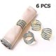 thumbnail image 2 of 6 Pieces Metal Napkin Buckles For Wedding Party Dinner Anniversary - Ri, 2 of 3