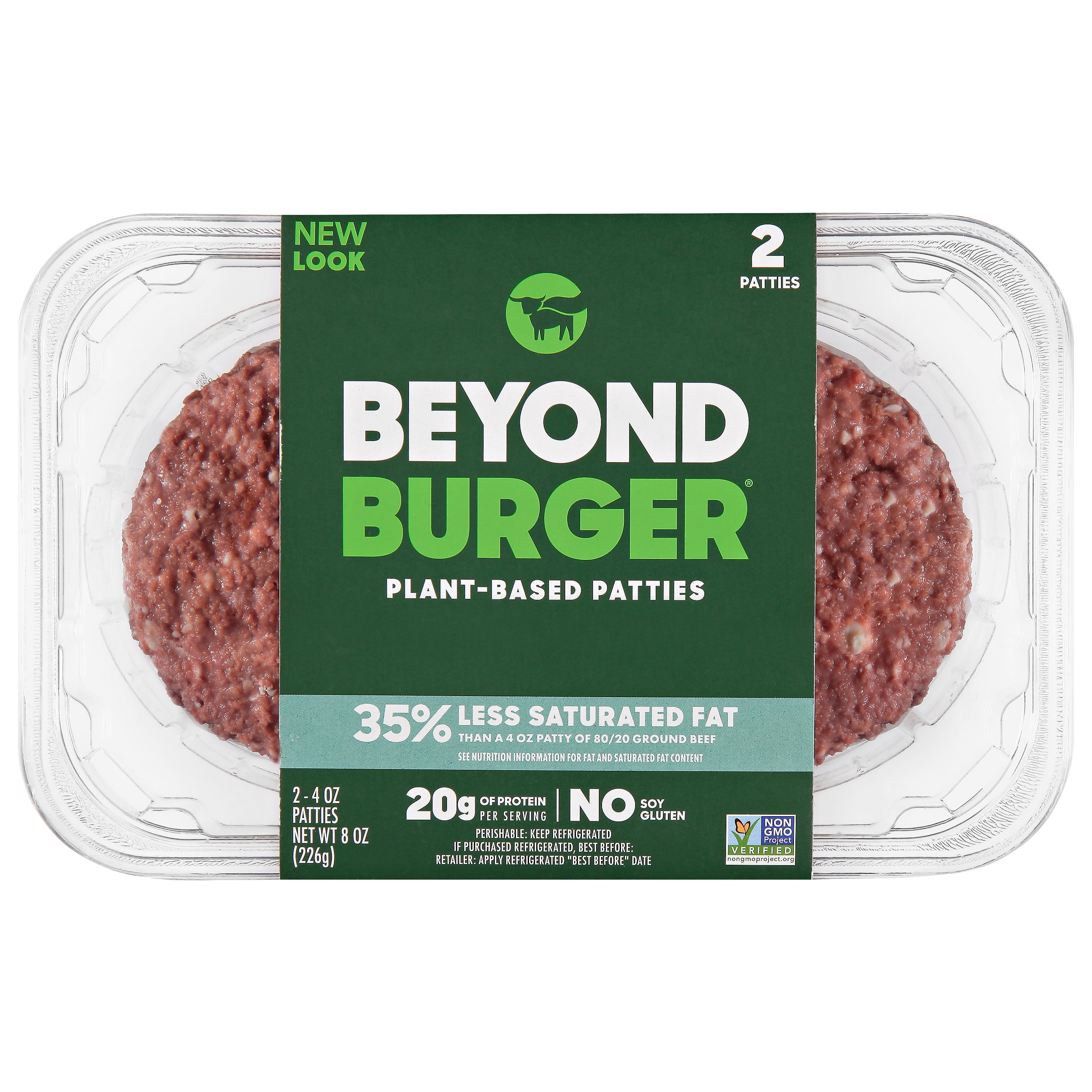 Beyond Meat, Burger Patties, 2 Count, 0.5lbs, (Fresh) - Walmart