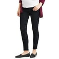 thumbnail image 2 of Maternity Oh! Mamma Skinny Jeans with Full Panel and Frayed Hem (Available in Plus Sizes), 2 of 5