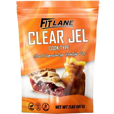 Clear Jel for Canning 2 lbs - Cook Type Corn Starch Thickener Powder - Non GMO Cooking Ingredient - By Fit Lane Nutrition