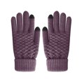 thumbnail image 4 of YUEHAO Household Tools Warm Outdoor Winter Knit Gloves Gloves Velvet Gloves Women'S Gloves Purple, 4 of 5