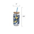 thumbnail image 6 of Mainstays by Becky G. & Alejandra 20-Ounce Acrylic Can Shape Tumbler, Lemon & Blue, 6 of 7