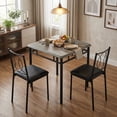 thumbnail image 1 of Yiwa 2-Piece Small Kitchen Table Set, Includes Upholstered Chairs, Ideal for Compact Spaces or Dining Rooms, 1 of 6
