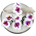 thumbnail image 2 of Fennco Styles Handmade Double Moth Orchid Decorative Napkin Rings, Set of 4 - White Flower Napkin Holders for Dining Table, Banquet, Wedding, Holiday Décor and Special Event (White), 2 of 5