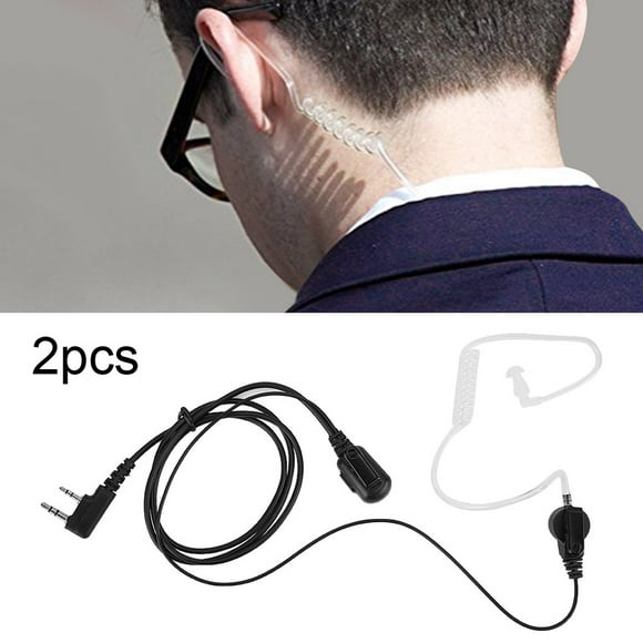 Talkie Headset, Clear Tone Quality Tube Earpiece, ABS Material Bodyguard Security Guard for Waiter