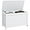 White, variant on Hyxoo Storage Bench, Storage Chest with 2 Safety Hinges and Cut-Out Handles, Modern Wooden Trunk for Living Room, Entryway, 39.4" x 15.7" x 18.9", White