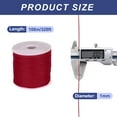 thumbnail image 2 of 1/16 Inch Polypropylene Rope Braided Ropes, 328ft Nylon Rope Wine Red, 2 of 6
