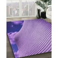 thumbnail image 2 of Ahgly Company Indoor Square Patterned Purple Amethyst Purple Area Rugs, 7' Square, 2 of 6