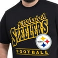 thumbnail image 5 of Men's G-III Sports by Carl Banks  Black Pittsburgh Steelers Adaptive Headliner Graphic T-Shirt, 5 of 6