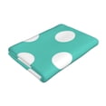 thumbnail image 3 of Goofa Teal Turquoise And White Polka Dot for Bath Towels ,Silver Fox Velvet Beach Towel, Quick-Dry Beach Towel, Bathroom Decor Soft Beach Microfiber Hair Towels 27.5x55in, 3 of 6