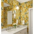thumbnail image 3 of S4Sassy Citrus Fruit Wallpaper - Yellow Wall Covering, 25" X 120" Self-Adhesive Vinyl Walls Paper, Decorative Wallwrap, Easy Diy Walls Covering For Bedroom, Living Room, Living Space, 3 of 8