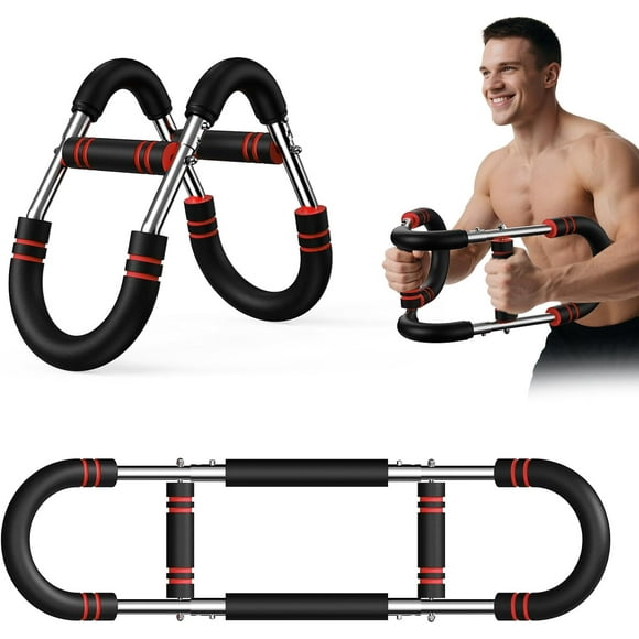Twister Entraîneur de Bras lb Résistance Réglable Équipement d'Entraînement de la Poitrine et des Bras Portable Détachable Barre de Torsion Électrique pour l'Entraînement de Force du Haut du Corps Maison et Gym Mise en Forme Machi