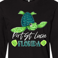 thumbnail image 4 of Inktastic Port St. Lucie, Florida Happy Sea Turtle Long Sleeve T-Shirt, 4 of 5