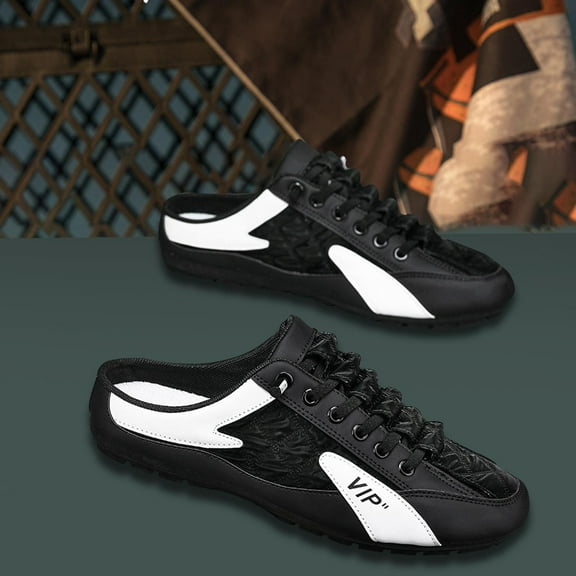 Men Slip on Mule Sneakers Men Clippers Nonslip Walking Shoes Casual Sports Shoes Loafers Backless Sneakers for Holiday Trip Kids Hiking Teen , 43