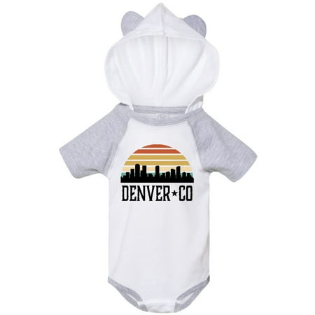 

Inktastic Denver Colorado Skyline Vintage Gift Baby Boy or Baby Girl Bodysuit