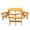 6 Seats - Natural, variant on Noble House Isolde 8-Seat Circular Picnic Table with Built-in Benches and Umbrella Hole, Outdoor Fir Wood Set, Natural