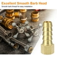 thumbnail image 4 of 2pcs Brass Barbed Fitting 1/8" to 3/8" Female NPT Hose ID Barb Adapter, 4 of 7