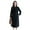 Black, variant on BAETEUY Women Jacket Turn-down Collar Pockets Double-breasted Overcoat