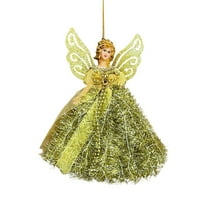 Christmas Tree Topper Angel Treetop Featuring Hanging Rope for Elegant Holiday Decorations and Festive Tree Ornamentation