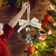 thumbnail image 4 of Festive Seasonal Wreath for Front Door Celebration Greenery Arrangement for Home, 4 of 5