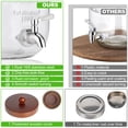 thumbnail image 3 of Dispensador de bebidas FavorFlavor, 2 vasos, 3,78 L con soporte de madera, 3 of 8