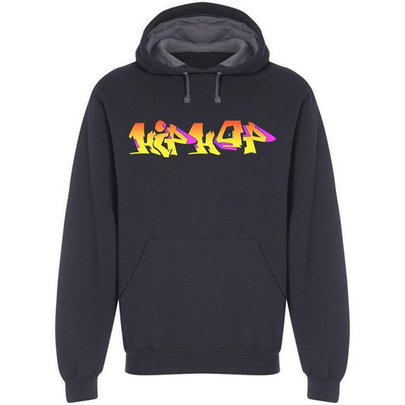 Hip Hop Urban Graffiti Hoodie Men -Image by Shutterstock, Male Medium