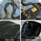 thumbnail image 3 of Bolso de mano tipo cartera de PU para mujer, bolso de hombro, bolso de mano con cadena, bolso de mano para ir al trabajo, negro, 3 of 5