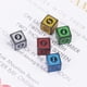 thumbnail image 4 of 10 unids/pack acrílico D6 dados con patrón tallado accesorios de 6 lados poliedro dados coloridos cubos de dados de juego Digital, 4 of 4